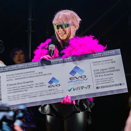 Cosplayers no evento